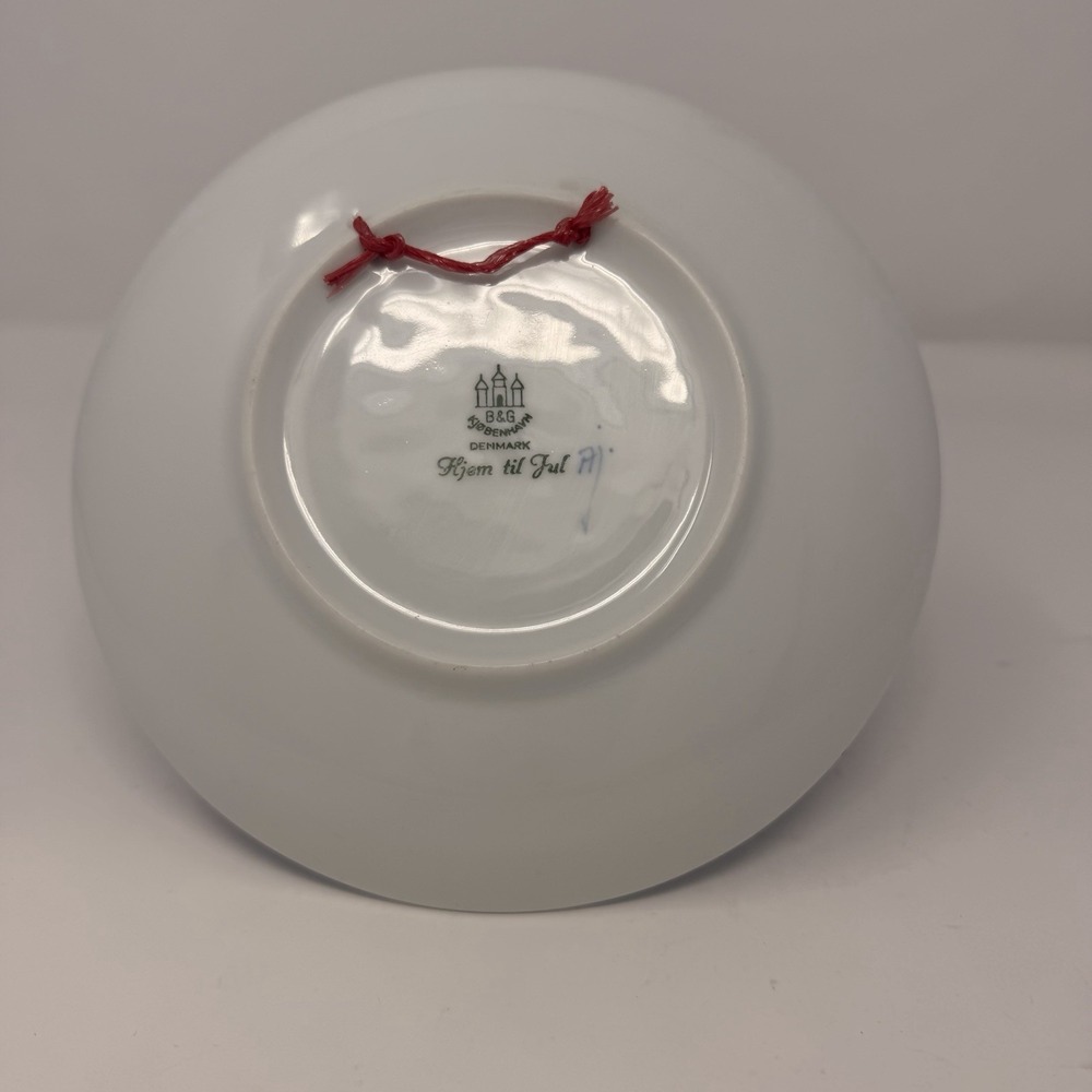 Vintage Bing Grondahl 1966 Christmas Plate Hjem Til Jul Denmark Sailboats 7.25" - Picture 8 of 9